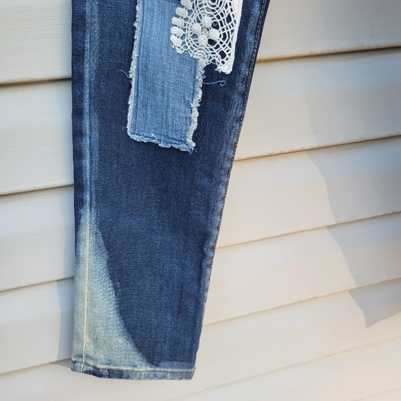 Artisan De Luxe for Free People Patchwork Embroidered Jeans size 27 - Picture 7 of 15